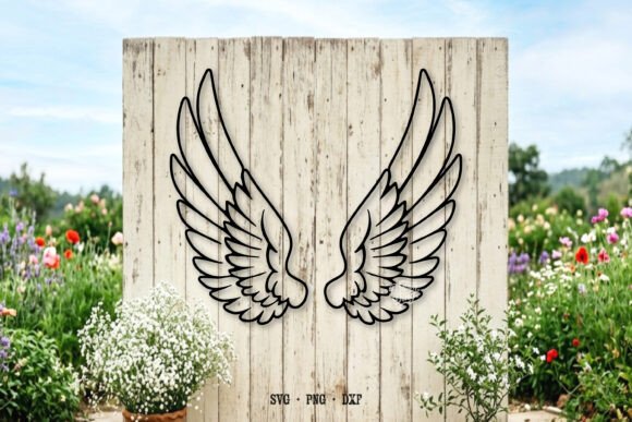Angel Wing SVG, Laser Cut File for Creative Projects