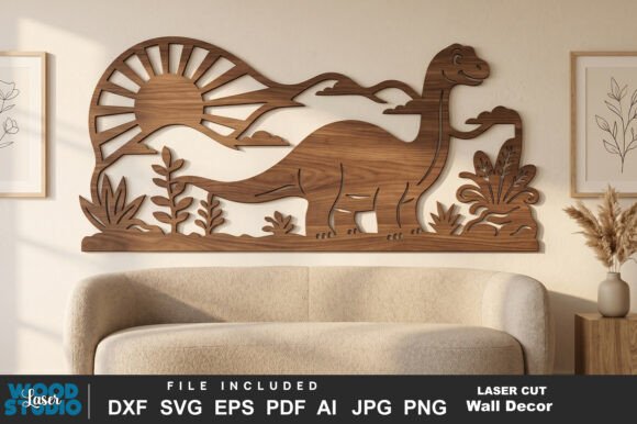 Dinosaur Wall Art Laser Cut SVG: A Creative Solution for Modern Crafters