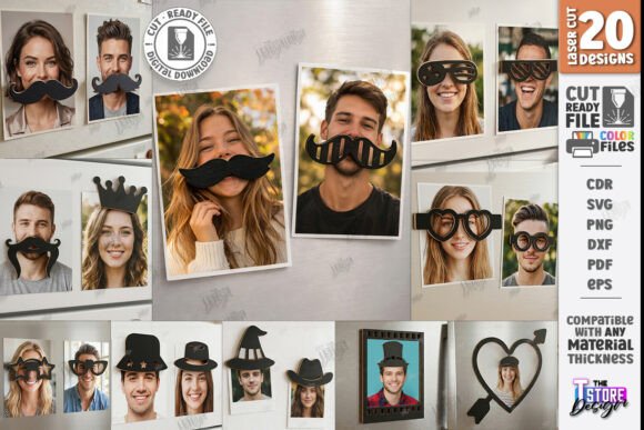Funny Photo Magnet Laser Cut Bundle CNC: Creative DIY Solutions for Every Occasion