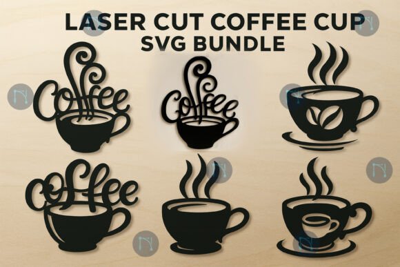 Laser Cut Coffee Cup SVG Bundle: Elevate Your Craft with Precision and Style