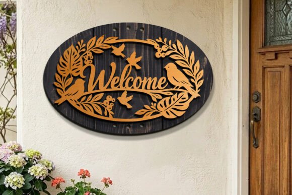 Laser Cut Home Welcome Sign SVG
