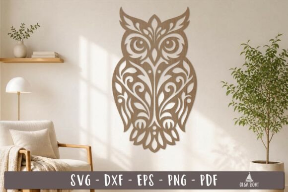 Owl Papercut Wall Decor SVG Laser Cut: A Creative and Practical Design Solution