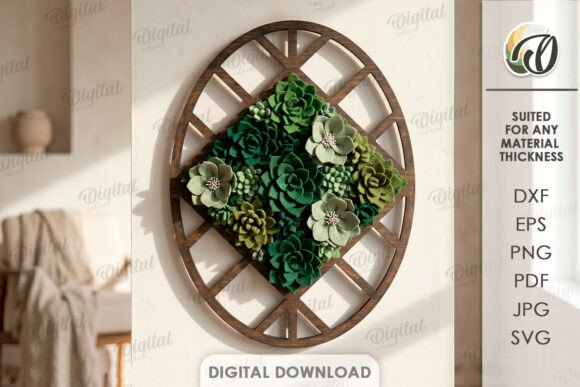 Wooden Felt Wreath Base Laser Cut